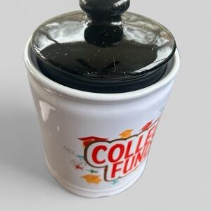 Rare vintage Tumbleweed word jar, trinkets, College fund with lid, USA